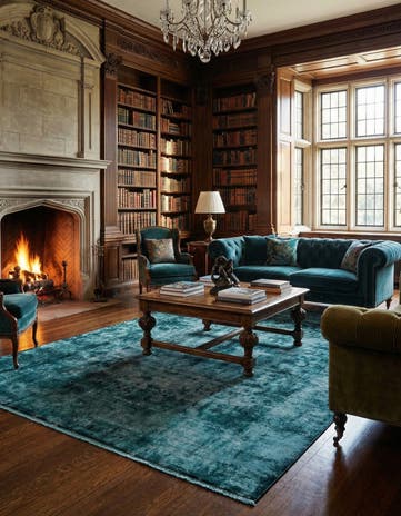 9' 6 x 12' 10 Vintage Royal Wool Rug