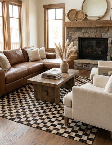 5' x 7' 9 Cowhide - Patchwork Rug