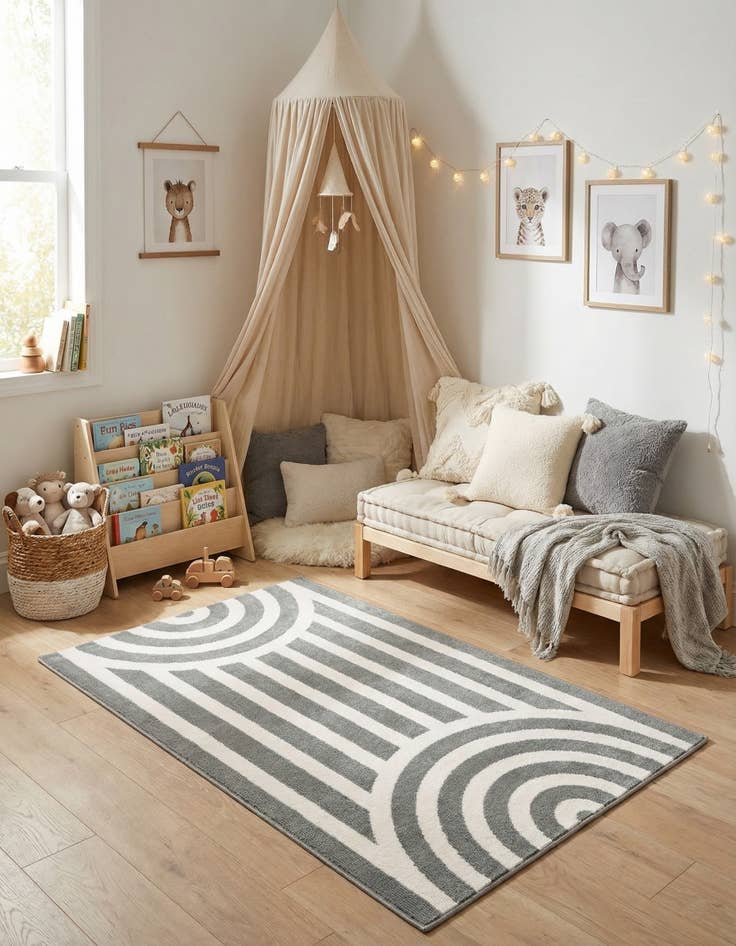 Detail image of 2' x 3' Whimsy Kids Rug