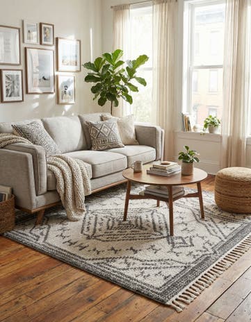 5' 3 x 7' 8 Athena Shag Rug