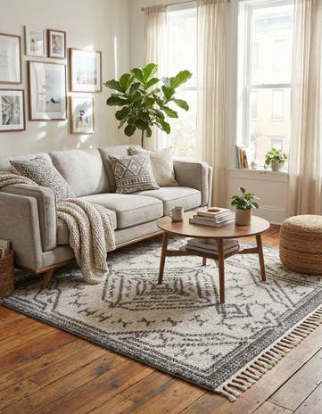 5' 3 x 7' 8 Athena Shag Rug