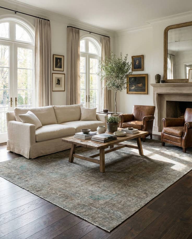 Detail image of 7' 7 x 9' 10 Hand Knotted Ultra Vintage Persian Wool Rug