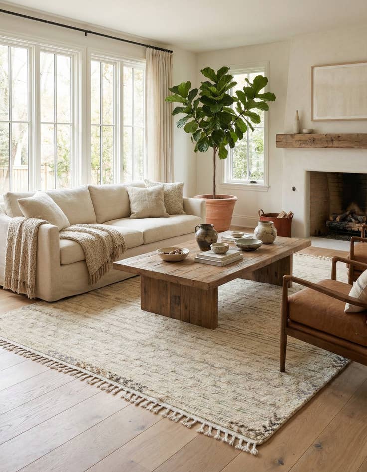 Detail image of  6' 7 x 10' 1  Hand Knotted Darya Wool Rug