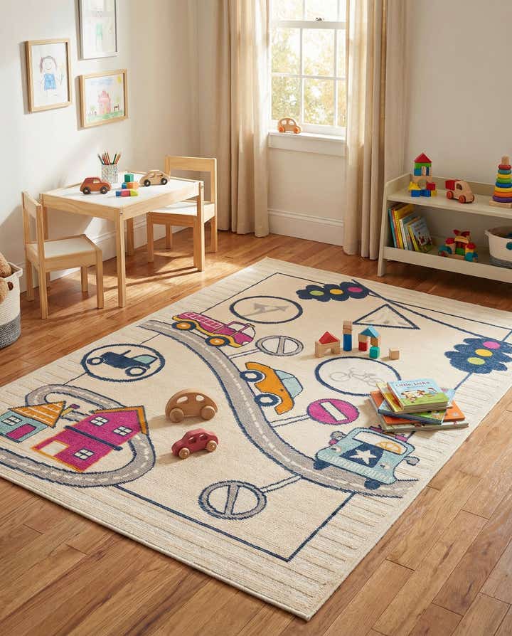 5' 3 x 7' 7 Easy-Clean Indoor / Outdoor Rug