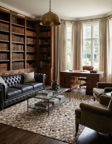 8' x 10' Cowhide Leather Rug
