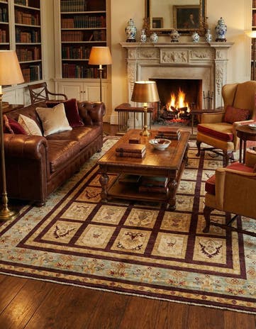 5' 9 x 8' Hand Knotted Ariana Ziegler Rug