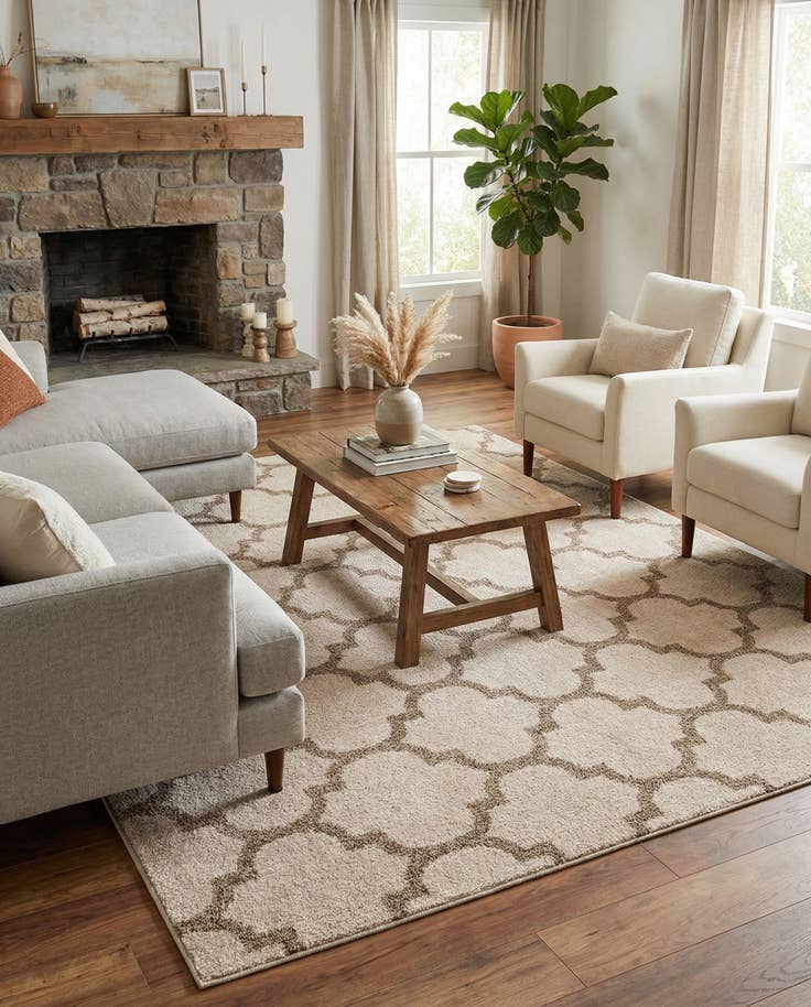 Detail image of 6' x 9' Lattice Rug