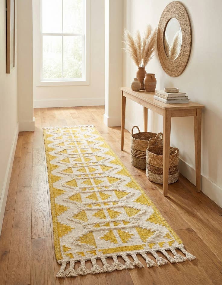 Detail image of  2' 7 x 13' 1  Hand Woven Arizona Wool Runner Rug