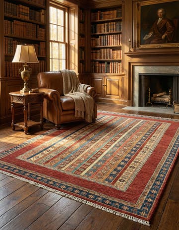 4' 11 x 6' 7 Hand Knotted Ariana Ziegler Rug
