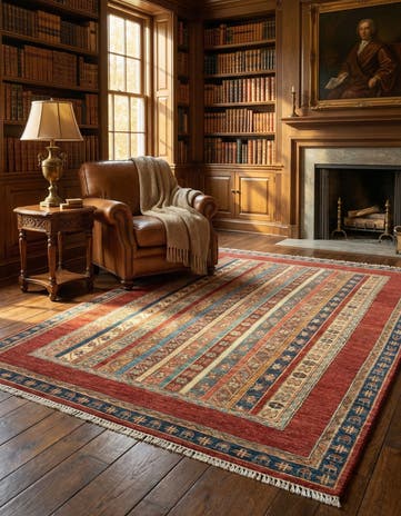 4' 11 x 6' 7 Hand Knotted Ariana Ziegler Rug