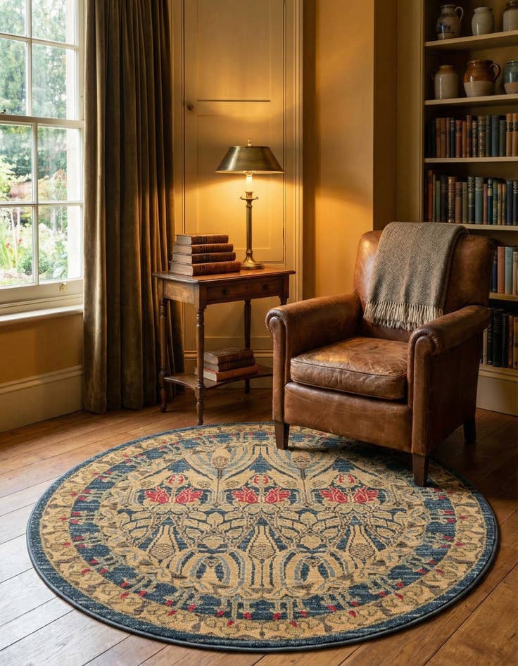 Detail image of 3' x 3' Kensington Round Rug