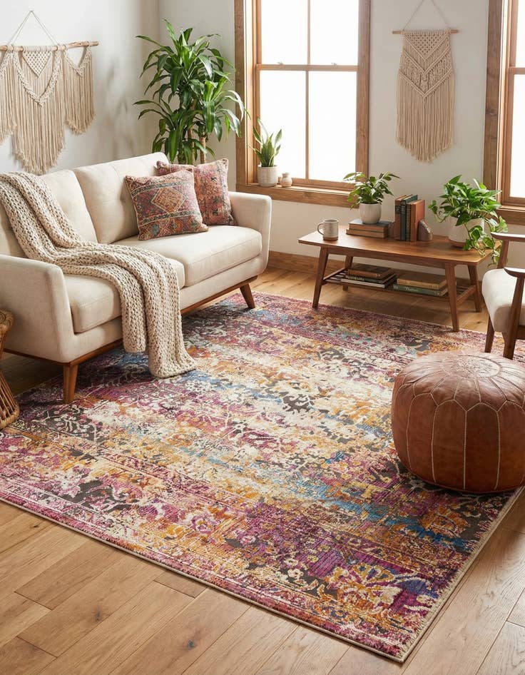 Detail image of  7' 10 x 7' 10 Deepa Square Rug