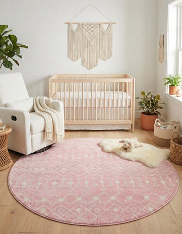 6' x 6' Moroccan Trellis Round Rug