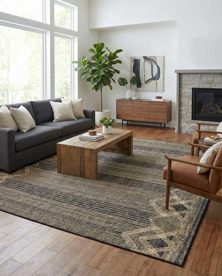 9' x 12' Easy-Clean Modern Indoor / Outdoor Rug