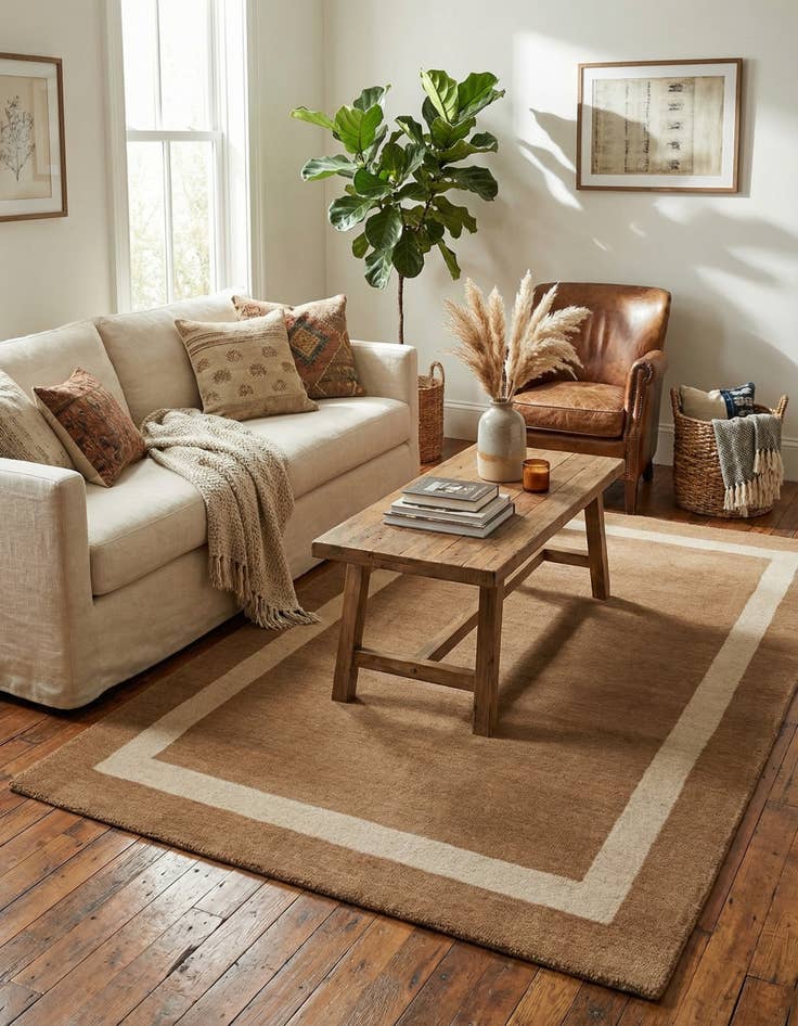 Detail image of 3' 3 x 5' 3 Jill Zarin Border Wool Rug