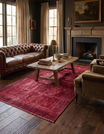 4' 4 x 7' 10 Hand Knotted Ultra Vintage Persian Wool Rug