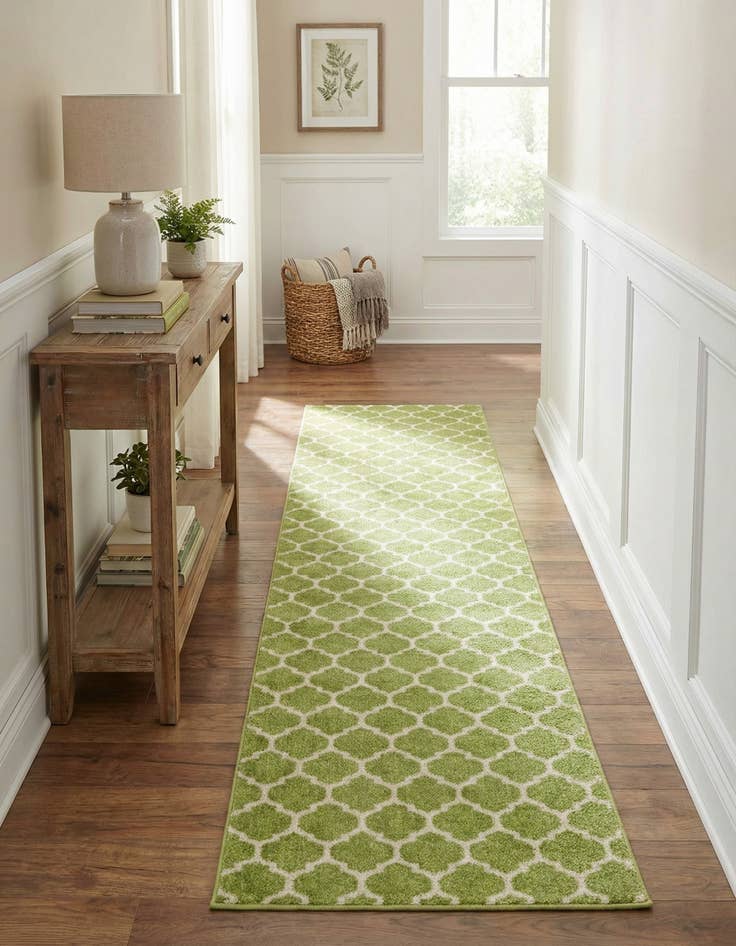Detail image of  2' 7 x 13' Lattice Runner Rug