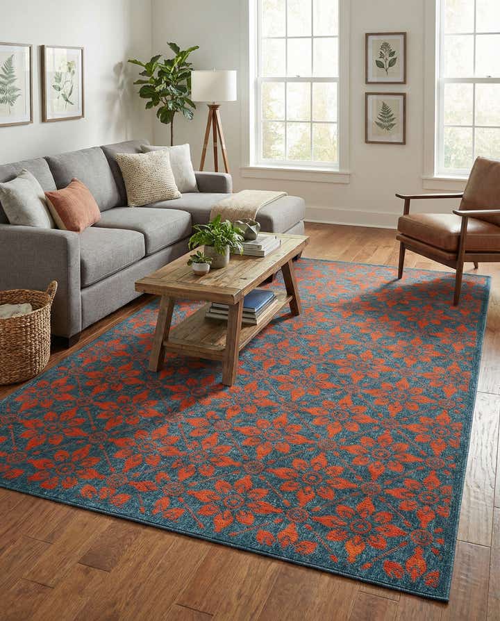 6' x 9' Easy-Clean Lattice Indoor / Outdoor Rug