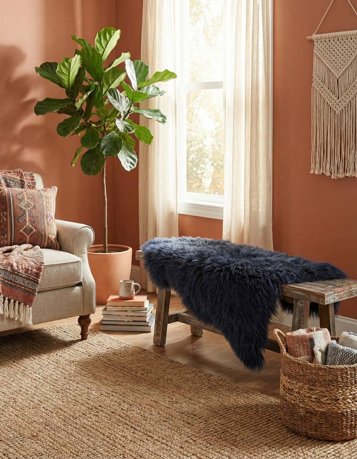 Detail image of 2' 1 x 4' 6  Hand Knotted Moroccan Wool Runner Rug