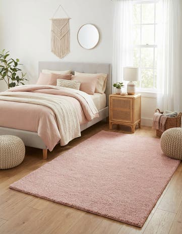 5' 3 x 7' 7 Solid Frieze Rug