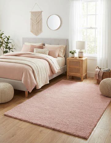 5' 3 x 7' 7 Solid Frieze Rug