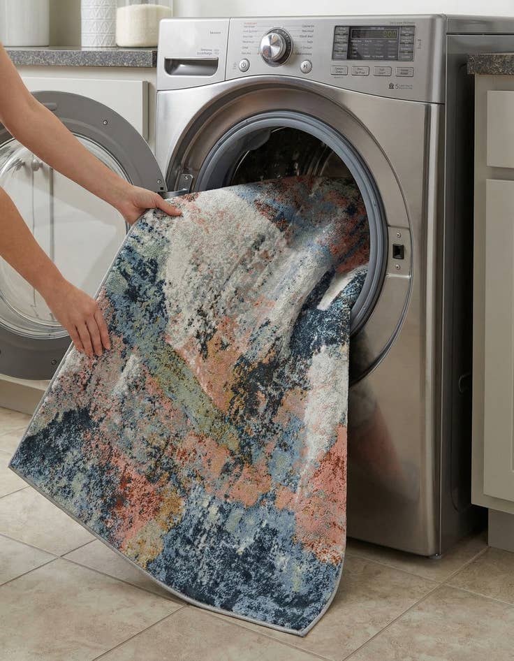 Detail image of 5' 3 x 8' Kamala Washable Rug