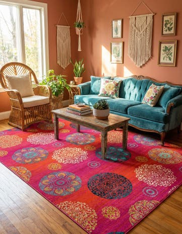 Rust Red Azalea Rug