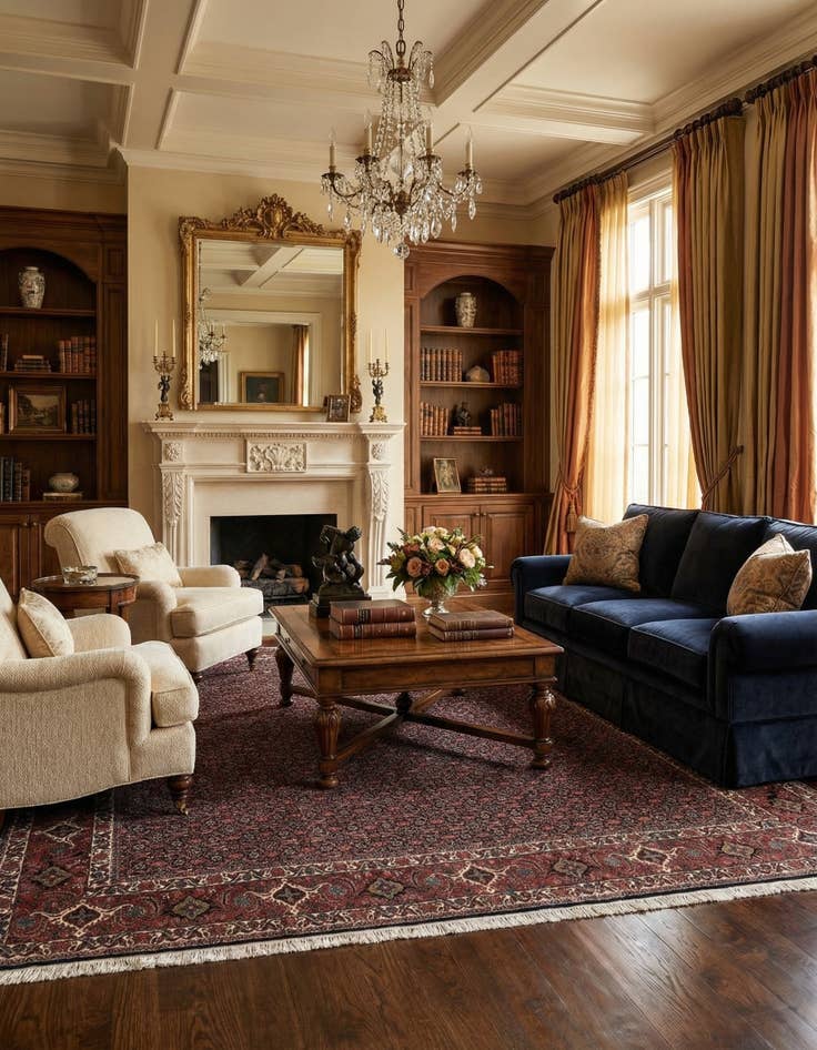 Detail image of 6' 10 x 8' 6 Bidjar With Silk Rug