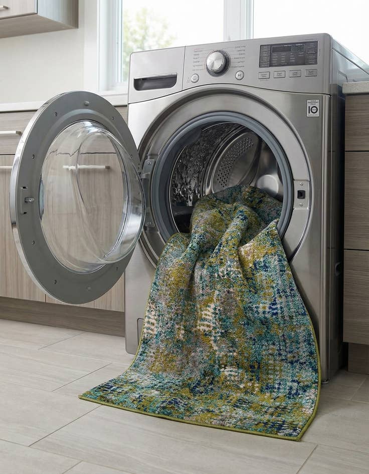 Detail image of  2' 7 x 10'  Washable Theia Runner Rug