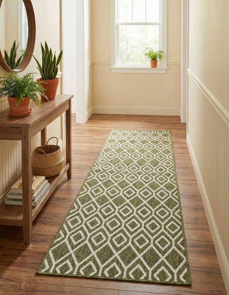 Detail image of 2' x 8'  Washable Jill Zarin Turks and Caicos Indoor / Outdoor Runner Rug