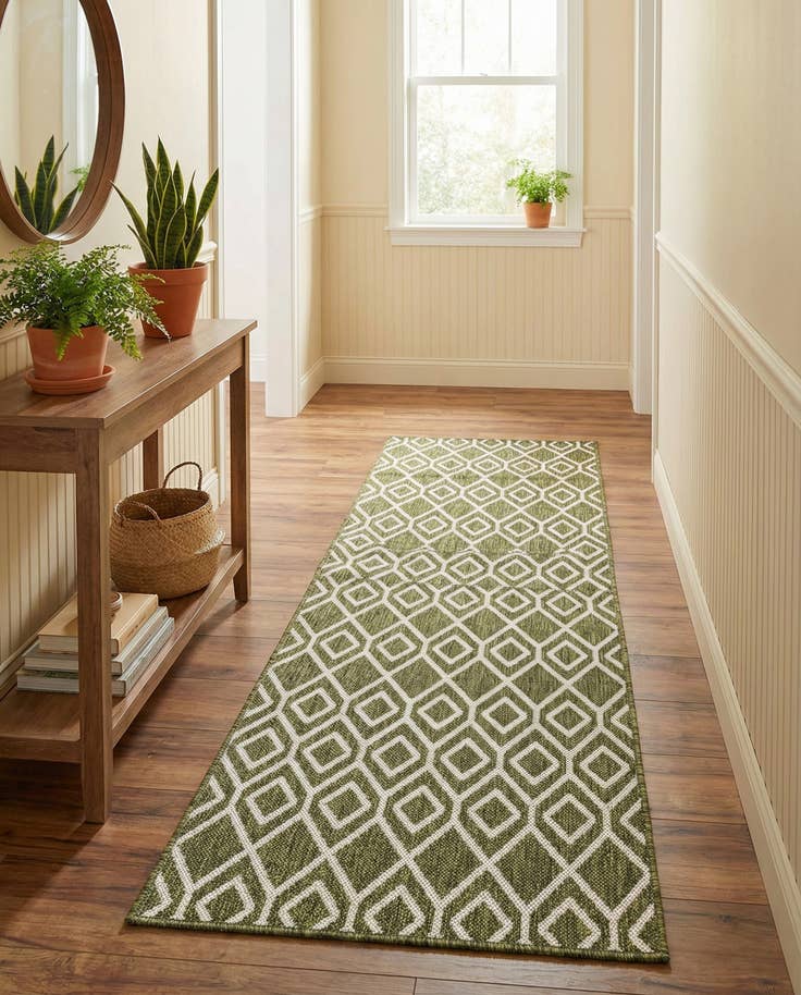 Detail image of 2' x 8' Easy-Clean Jill Zarin Turks and Caicos Indoor / Outdoor Runner Rug