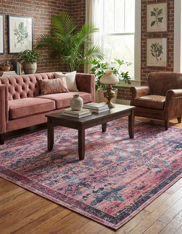 7' 10 x 7' 10 Washable Francesca Square Rug