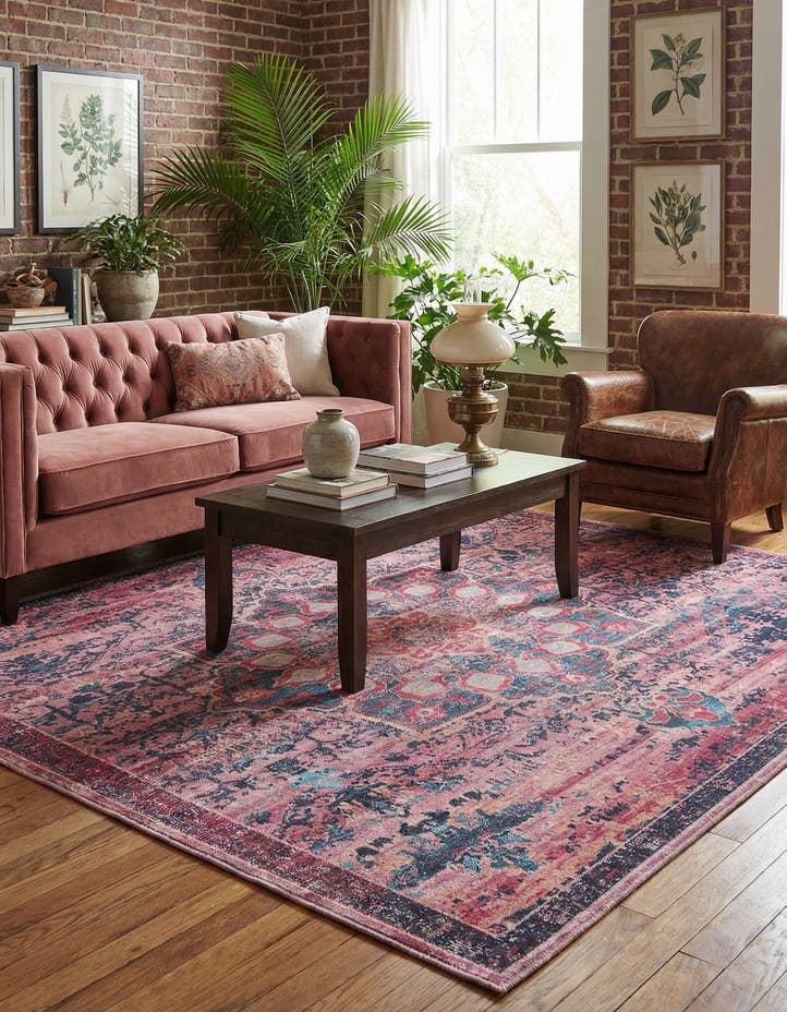 7' 10 x 7' 10 Washable Francesca Square Rug