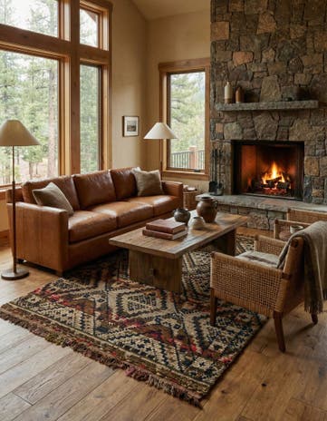 5' 5 x 8' 1 Hand Knotted Darya Wool Rug