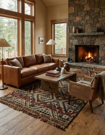 5' 5 x 8' 1 Hand Knotted Darya Wool Rug