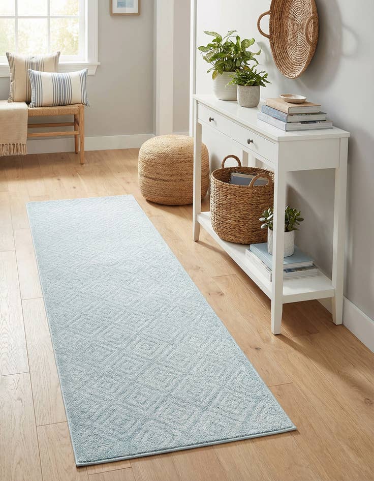 Detail image of 2' x 8' Easy-Clean Sabrina Soto Indoor / Outdoor Runner Rug