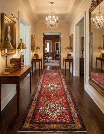 3' 5 x 13' 4 Hamedan Runner Rug