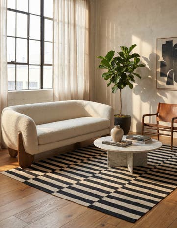 5' 8 x 7' 10 Hand Woven Kilim Modern Wool Rug