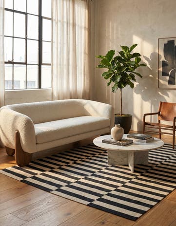 5' 8 x 7' 10 Hand Woven Kilim Modern Wool Rug