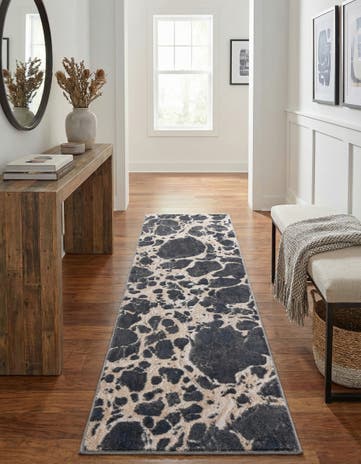 Gray Oasis Runner Rug