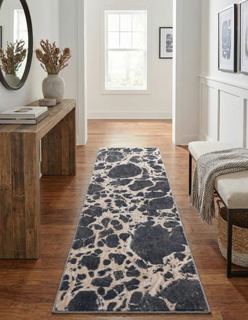 Gray Oasis Runner Rug