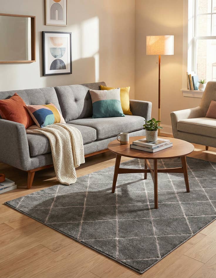 Detail image of 5' 3 x 7' Vogue Geo Rug