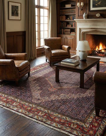 6' 6 x 8' 3 Senneh Wool Rug