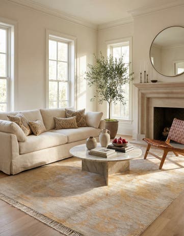 5' 3 x 7' 7 Hand Knotted Darya Wool Rug