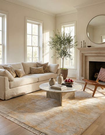 5' 3 x 7' 7 Hand Knotted Darya Wool Rug