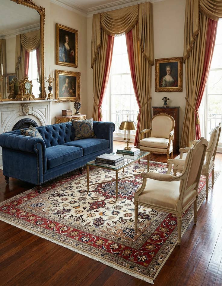 Detail image of 5' x 6' 9 Tabriz Rug