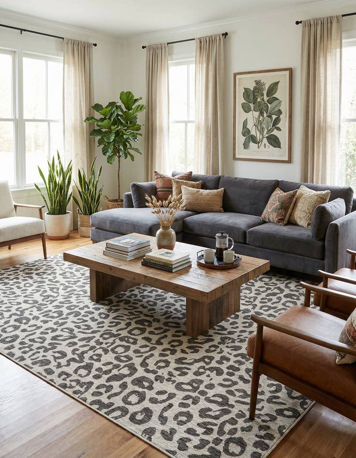 Detail image of  10' x 14'  Washable Safari Indoor / Outdoor Rug