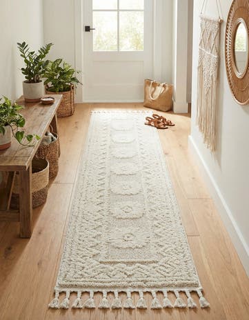 Ivory Boho Runner Rug
