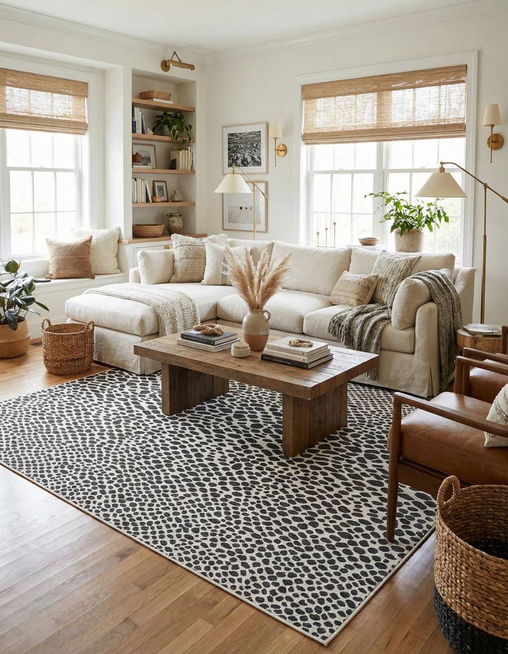 Detail image of 10' 8 x 10' 8 Easy-Clean Jill Zarin Cape Town Indoor / Outdoor Square Rug