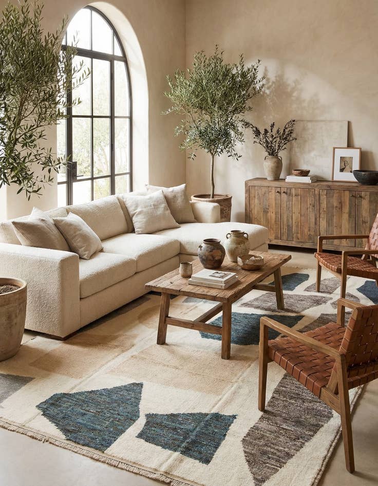 Detail image of  8' 11 x 14' 1  Hand Knotted Moroccan Wool Rug